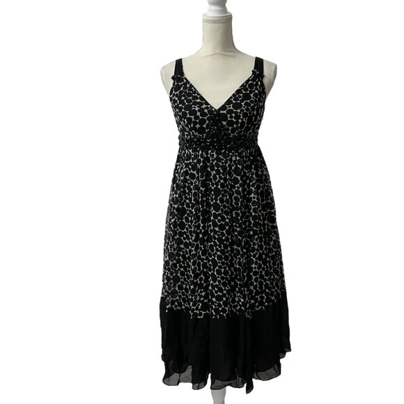 Alfani Black Sheer Overlay 100% Silk Dress  NWT‎ Size 4 - Picture 10 of 10